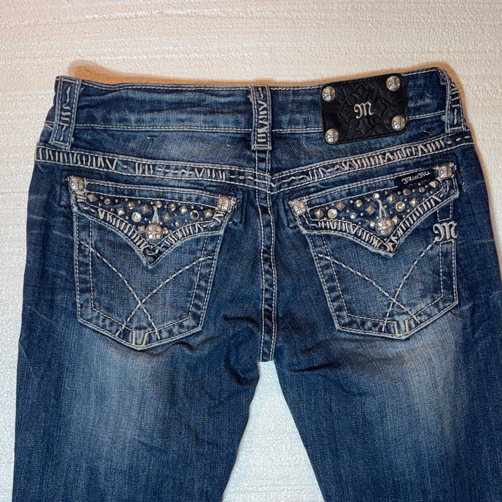 Miss Me Bootcut Studded Embellished Jeans Y2K